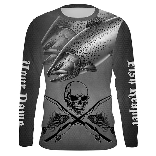 Chinook Salmon Fish Reaper Custom Long Sleeve Performance Fishing Shirts, Salmon Fishing Jerseys TTN77