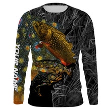 Load image into Gallery viewer, Brook Trout Fishing Camo Custom Name UV Protection Shirts, Trout Fishing Jerseys Tournament Shirt TTN68