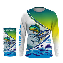 Load image into Gallery viewer, Wahoo Mahi Tuna slam Custom performance Fishing Shirts, Offshore slam Fishing shirt TTV50