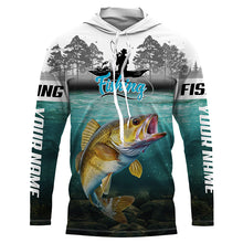 Load image into Gallery viewer, Personalized Walleye Fishing Jerseys, Walleye Tournament Fishing Shirts TTV54