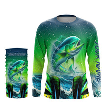 Load image into Gallery viewer, Mahi mahi Fishing Custom Name UV Protection Shirt, Personalized Mahi Mahi fishing jersey - TTV55