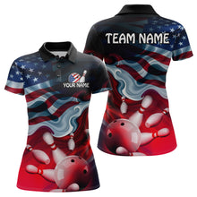 Load image into Gallery viewer, Personalized American Flag Bowling Shirt for Mens Custom Bowling Pattern Team Jersey Shirt YYD0021
