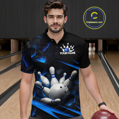 Personalized Bowling Abstract Design Shirt for Womens Custom Bowling Team Jersey Shirt YYD0022