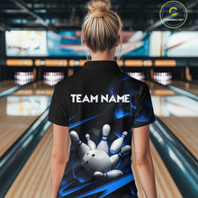Load image into Gallery viewer, Personalized Bowling Abstract Design Shirt for Womens Custom Bowling Team Jersey Shirt YYD0022