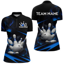 Load image into Gallery viewer, Personalized Bowling Abstract Design Quarter Zip Shirts For Women Custom Bowling Team Jersey 1/4 Zip Shirts YYD0022
