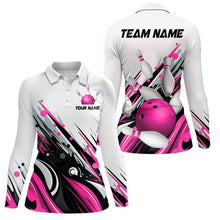 Load image into Gallery viewer, Bowling Shirt For Womens Custom Name Bowling Ball Energy Art Team Jersey Shirt YYD0066
