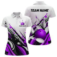 Load image into Gallery viewer, Bowling Shirt For Womens Custom Name Bowling Ball Energy Art Team Jersey Shirt YYD0066