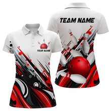 Load image into Gallery viewer, Bowling Shirt For Womens Custom Name Bowling Ball Energy Art Team Jersey Shirt YYD0066