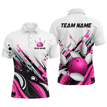 Load image into Gallery viewer, Bowling Shirt For Mens Custom Name Bowling Flame Lightning Team Jersey Shirt YYD0066