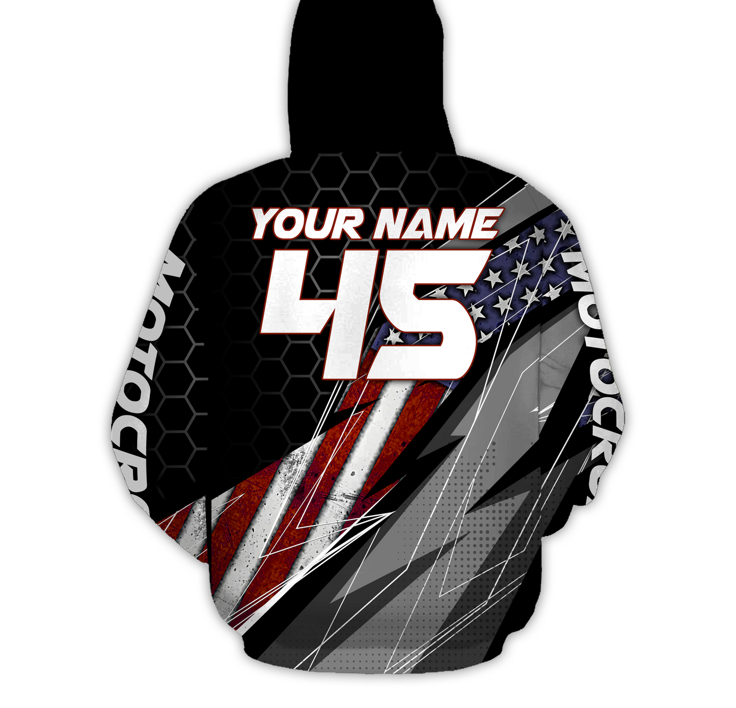 Custom Motocross Racing Hoodie Dirt Bike Hoodie For Men Women US Hoodie For Biker MH24