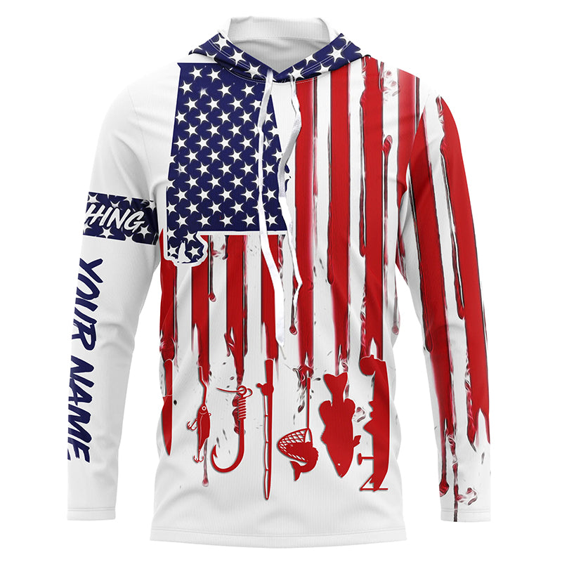 Alabama America flag UV protection performance fishing shirts A31