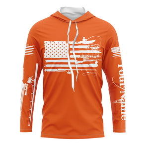 American Flag UV Protection Fishing Hunting Shirt For Fisherman Hunter A44