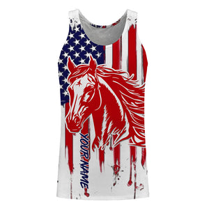 American Flag Patriotic Horse Shirt - A12