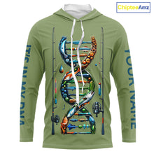 Load image into Gallery viewer, Fishing - It&#39;s in my DNA - UV protection fishing shirt for fisherman A72