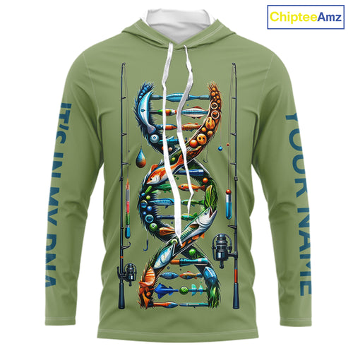 Fishing - It's in my DNA - UV protection fishing shirt for fisherman A72
