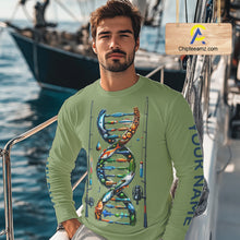 Load image into Gallery viewer, Fishing - It&#39;s in my DNA - UV protection fishing shirt for fisherman A72