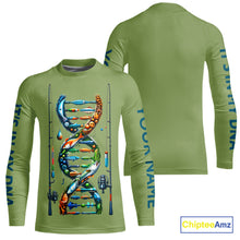 Load image into Gallery viewer, Fishing - It&#39;s in my DNA - UV protection fishing shirt for fisherman A72
