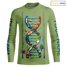 Load image into Gallery viewer, Fishing - It&#39;s in my DNA - UV protection fishing shirt for fisherman A72