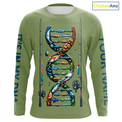 Fishing - It's in my DNA - UV protection fishing shirt for fisherman A72