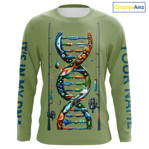 Fishing - It's in my DNA - UV protection fishing shirt for fisherman A72