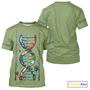 Fishing - It's in my DNA - UV protection fishing shirt for fisherman A72