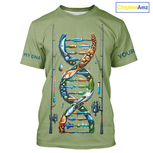 Fishing - It's in my DNA - UV protection fishing shirt for fisherman A72