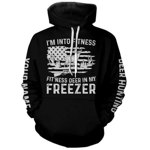 I'm into fitness deer in my freezer shirt for deer hunter in deer hunting season A50