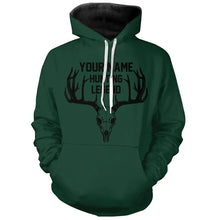 Load image into Gallery viewer, Deer Hunting Legend Personalized Custom Name Deer Skull Hunting Shirt For Hunters A46