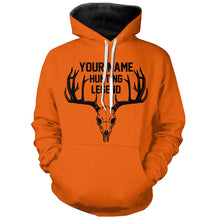 Load image into Gallery viewer, Deer Hunting Legend Personalized Custom Name Deer Skull Hunting Shirt For Hunters A46