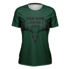 Load image into Gallery viewer, Deer Hunting Legend Personalized Custom Name Deer Skull Hunting Shirt For Hunters A46