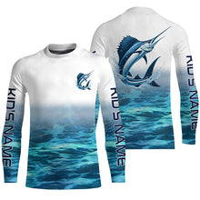 Load image into Gallery viewer, Sailfish Fishing Custom Long Sleeve Performance Fishing Shirts, Sailfish Saltwater Fishing Shirt IPHW6324
