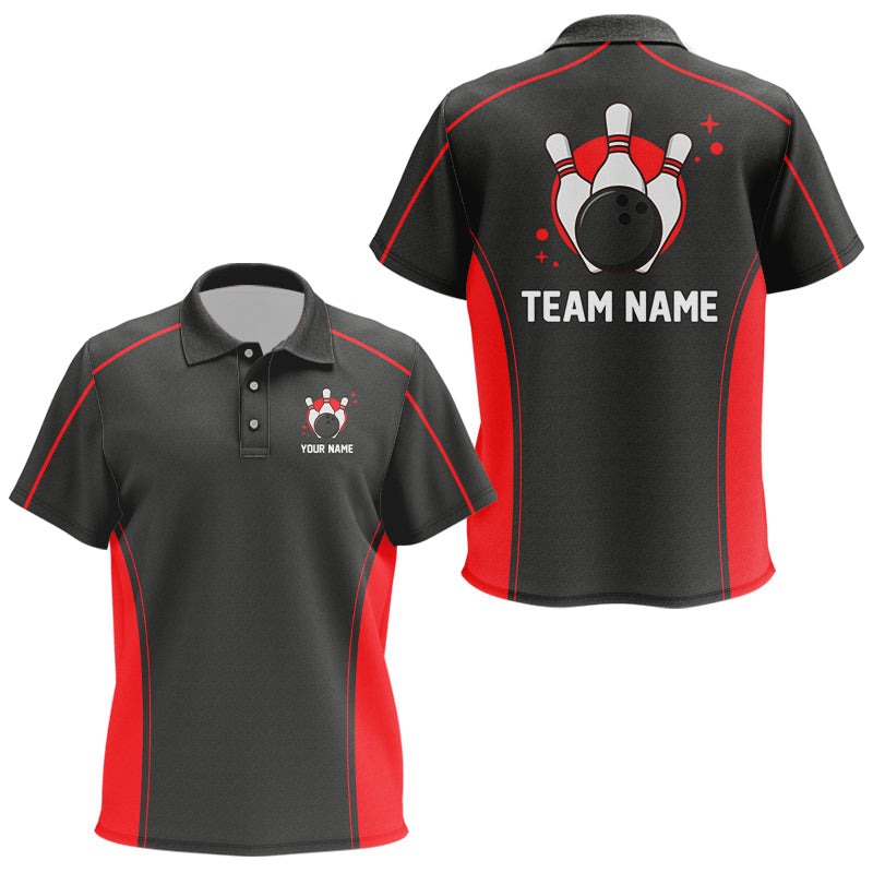 Custom Bowling League Polo Shirts For Kid, Personalized Bowling Team Jerseys IPHW5163