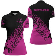 Load image into Gallery viewer, Custom Bowling Shirts For Women, Bowling Team Shirts Bowling Strike | Pink IPHW5172