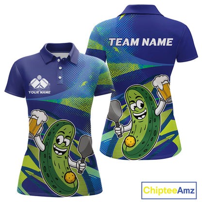 Custom Funny Pickles Play Pickleball Women Polo Shirts, Pickleball Team Shirt IPHW9437