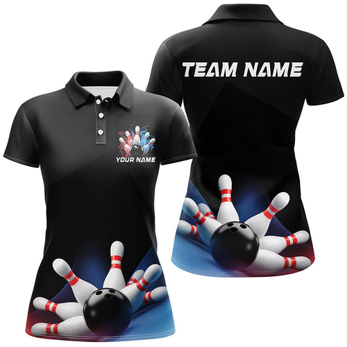 Custom Bowling Shirts For Women, Bowling Uniform Patriotic Bowling Team Shirt IPHW7370