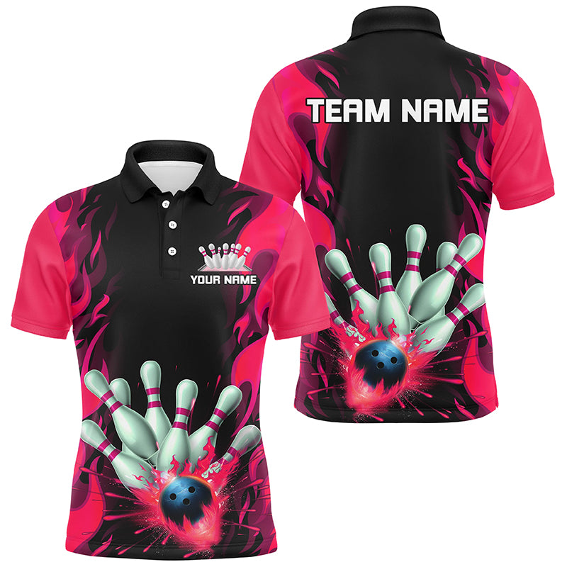 Personalized Flame Bowling Shirts For Men And Wmen, Multi-Color Team Bowling Jerseys Bowling Outfit IPHW6592