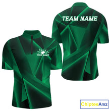 Load image into Gallery viewer, Green sports jersey with 'Team Name' and 'Your Name' text on a white background