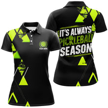 Load image into Gallery viewer, Women'S Pickleball Shirts With Custom Name Sayings "It'S Always Pickleball Season" | Green IPHW6913