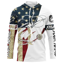 Load image into Gallery viewer, Vintage American Flag Custom Sailfish Fishing Long Sleeve Shirts, Patriotic Sailfish Fishing Jerseys IPHW6391