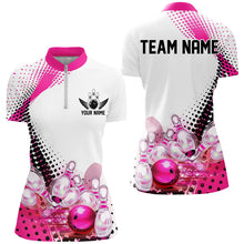 Load image into Gallery viewer, Custom Bowling Uniforms, Pink Outfit Bowling Shirts For Women Bowling Team Shirts IPHW7129