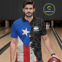 Load image into Gallery viewer, Puerto Rico Flag Custom Bowling Team Shirts For Men, Patriotic Bowling League Shirt IPHW10719