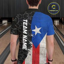 Load image into Gallery viewer, Puerto Rico Flag Custom Bowling Team Shirts For Men, Patriotic Bowling League Shirt IPHW10719