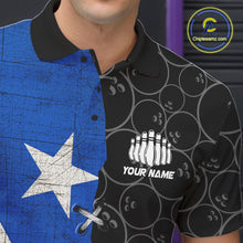 Load image into Gallery viewer, Puerto Rico Flag Custom Bowling Team Shirts For Men, Patriotic Bowling League Shirt IPHW10719