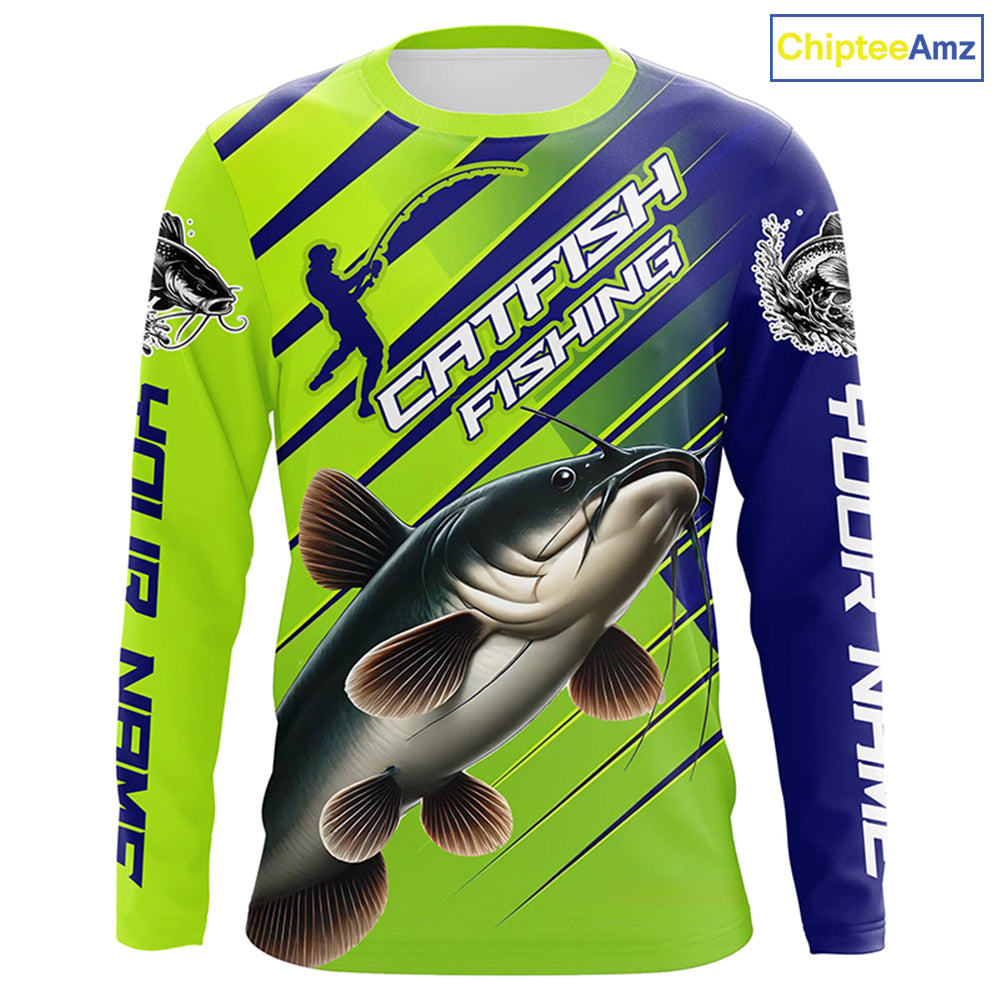 Custom Catfish Fishing Uv Protection Long Sleeve Shirts, Catfish Tournament Fishing Shirt IPHW7180