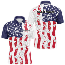 Load image into Gallery viewer, American Flag Custom Pickleball Team Shirts For Men And Women, Patriotic Pickleball Jerseys IPHW6979