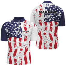 Load image into Gallery viewer, American Flag Custom Pickleball Team Shirts For Men And Women, Patriotic Pickleball Jerseys IPHW6979