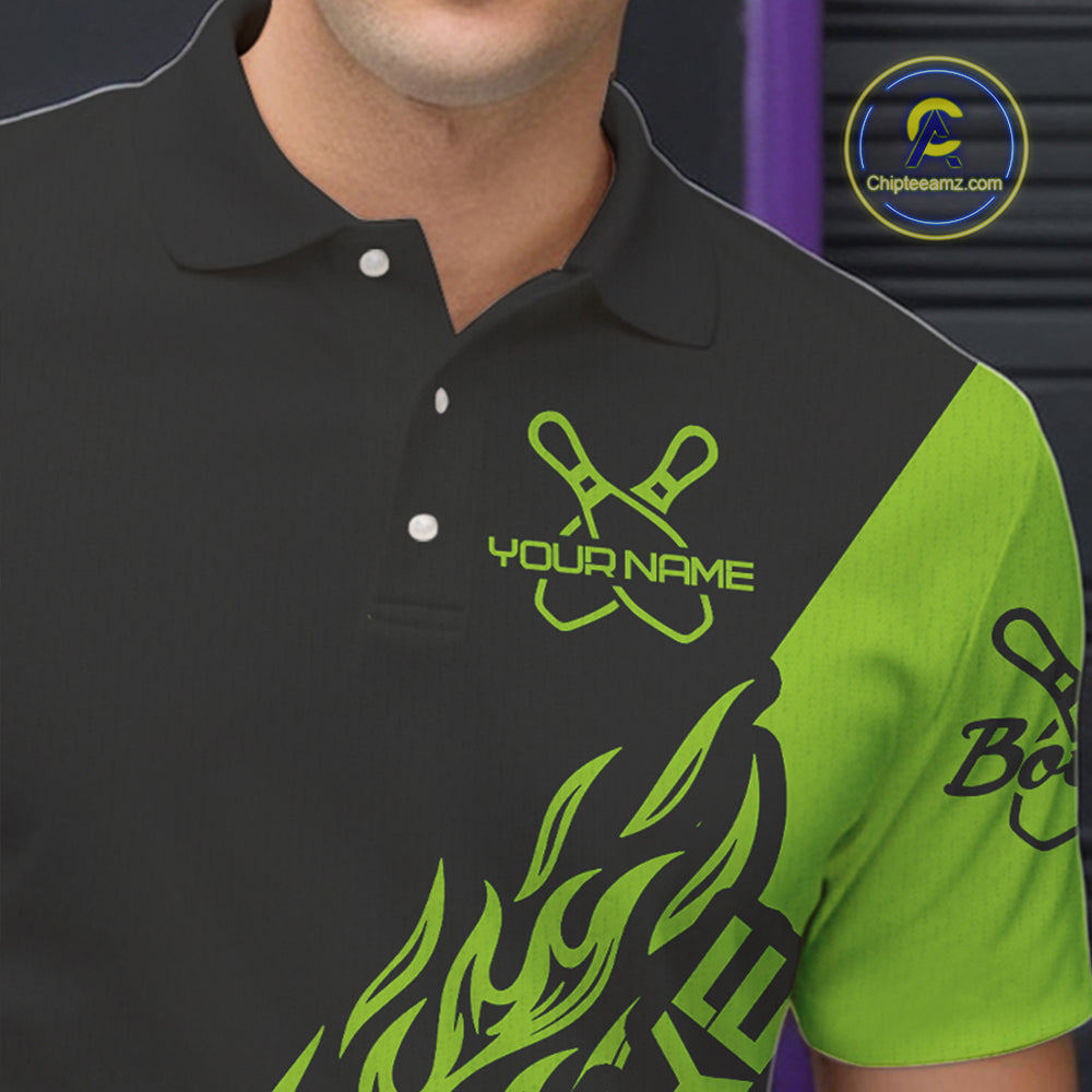 Custom Bowling Shirts For Men And Women, Bowling Team Shirts Bowling Strike | Green IPHW4291