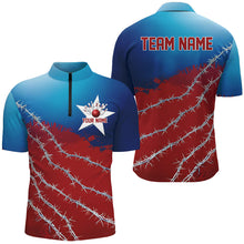 Load image into Gallery viewer, Custom Texas Bowling Shirts For Men, Barbed Wire Texas Bowling Team Shirt Bowler Outfit  IPHW7551