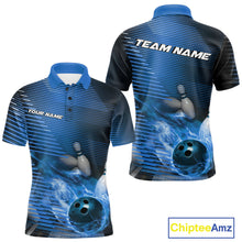 Load image into Gallery viewer, Custom Multi-Color Flame Bowling Tournament Shirts For Men, Women And Kid, Fire Bowling Jerseys IPHW9379