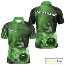 Load image into Gallery viewer, Custom Multi-Color Flame Bowling Tournament Shirts For Men, Women And Kid, Fire Bowling Jerseys IPHW9379